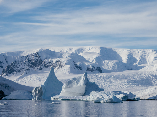 A Snowy Antarctic Landscape