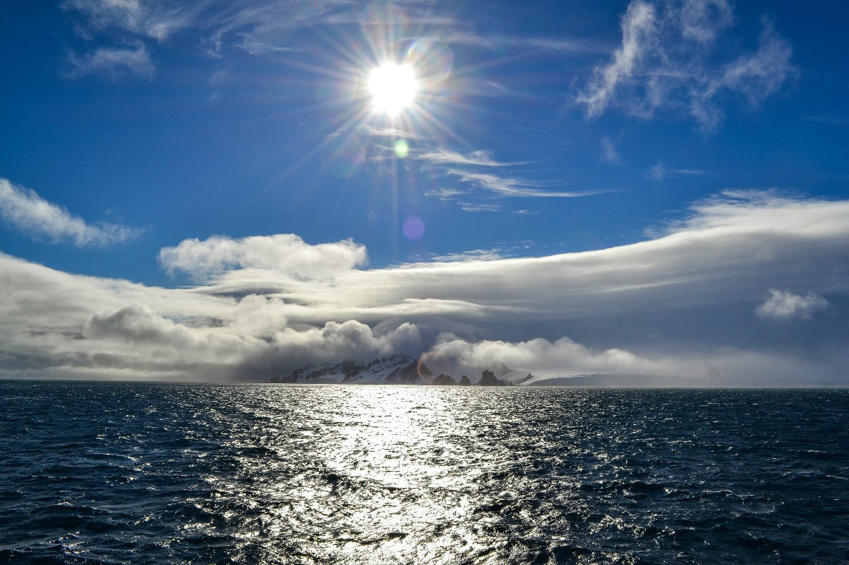 First Land on the Drake Passage