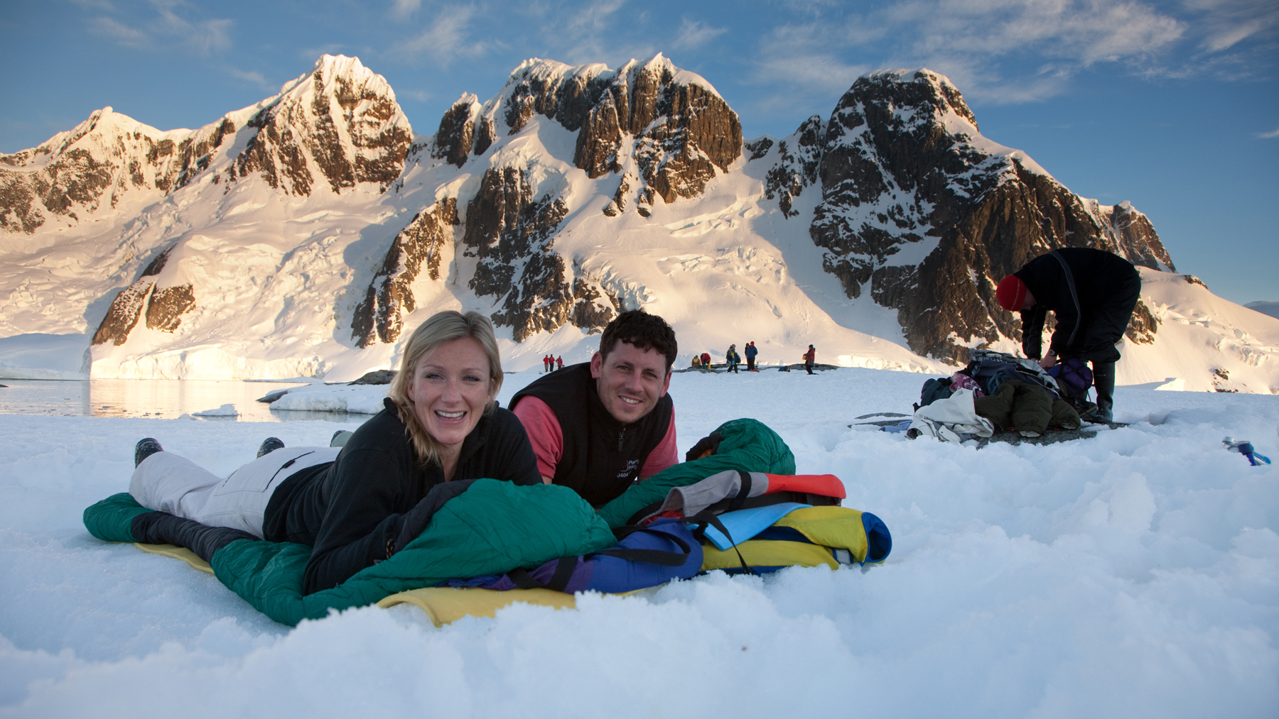 Ice camping in Antarctica