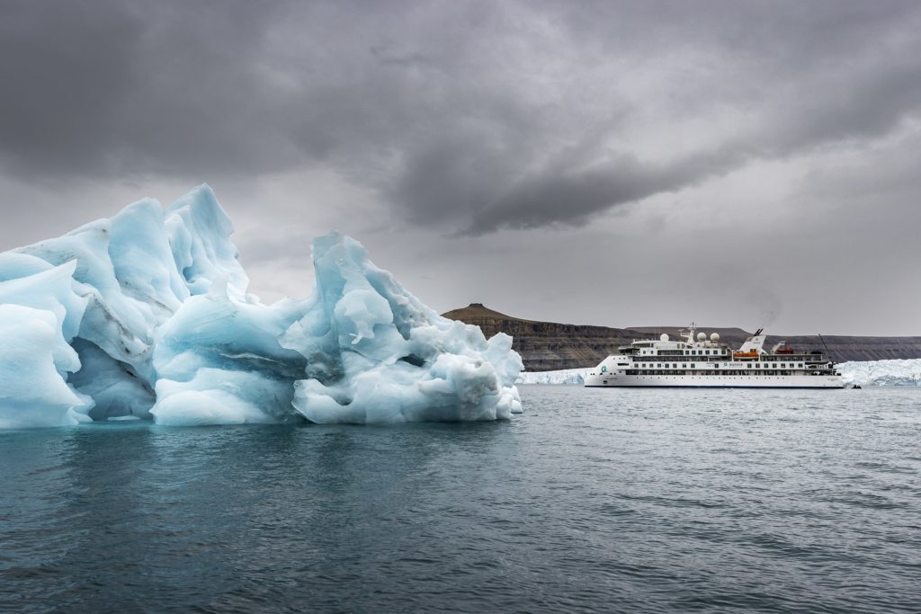 Cruise passed jaw-dropping glaciers on your Northwest Passage expedition